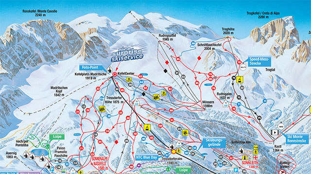 Nassfeld Piste Map